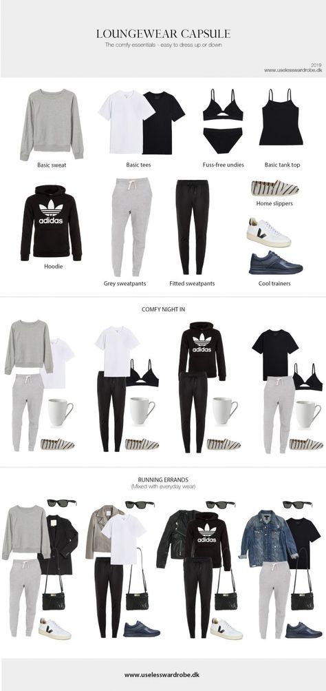 Loungewear capsule: the essentials. Loungewear Capsule, Minimalist Moda, Classy Yet Trendy, Looks Jeans, Capsule Wardrobe Ideas, Capsule Wardrobe Outfits, Fashion Capsule Wardrobe, Lounge Outfit, Minimalist Capsule Wardrobe