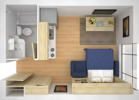 Lofts Pequenos, Studio Apartment Floor Plans, Small Studio Apartments, Studio Apartment Layout, Small Apartment Interior, Deco Studio, Small Apartment Design, Apartment Floor Plans, Apartment Layout