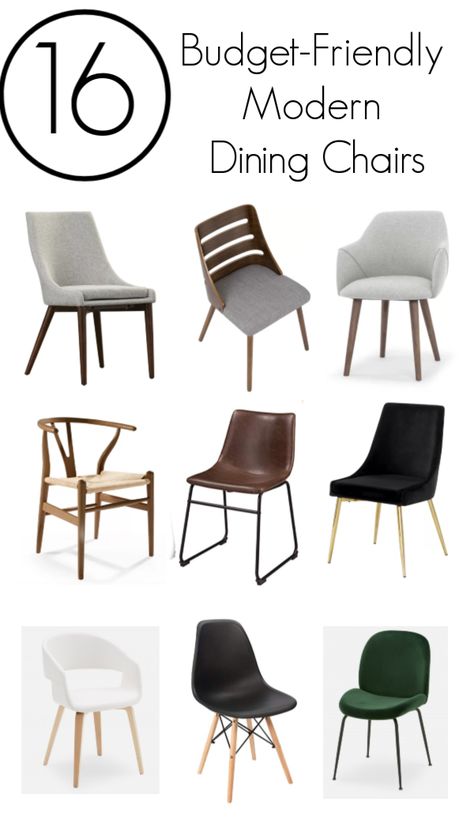 16 amazing modern dining chairs! Perfect for the kitchen, dining room, or desk. These chairs are affordable, comfortable, and beautiful! Every style including wooden, leather, fabric, velvet and rattan. Love the mix of styles including mid-century modern, scandinavian, and contemporary! #diningchair #modern #midcenturymodern #diningroom Dining Room Renovation, Mid Century Modern Dining Room, Design Café, Midcentury Modern Dining Chairs, Plastic Dining Chairs, Casual Dining Rooms, Chair Ideas, Dining Room Chairs Modern, Mid Century Modern Dining