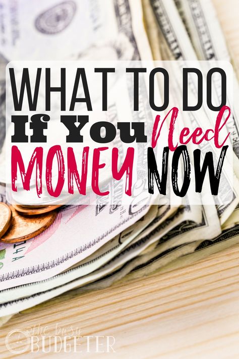 What to do if you need money now. We were already over budget when my youngest ended up in the emergency room with a $2,000 bill. We needed to make money fast and this was perfect! I am already doing 3 of these things and I am up to $500! Side Income Ideas, I Need Money Now, Busy Budgeter, Need Money Now, Get Money Online, Ways To Make Money Fast, Online Jobs For Teens, Earn Money Fast, Make Money Writing