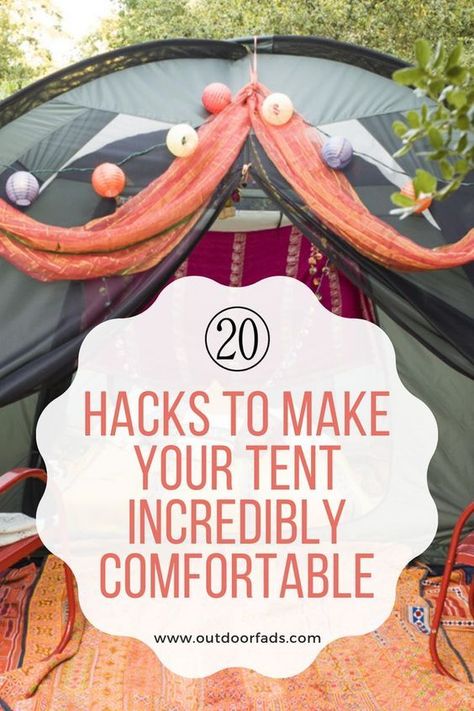 Zelt Camping Hacks, Camping Trip Essentials, Tent Hacks, Zelt Camping, Tent Camping Hacks, Camping Must Haves, Camping Inspiration, Comfortable Camping, Camping Hacks Diy