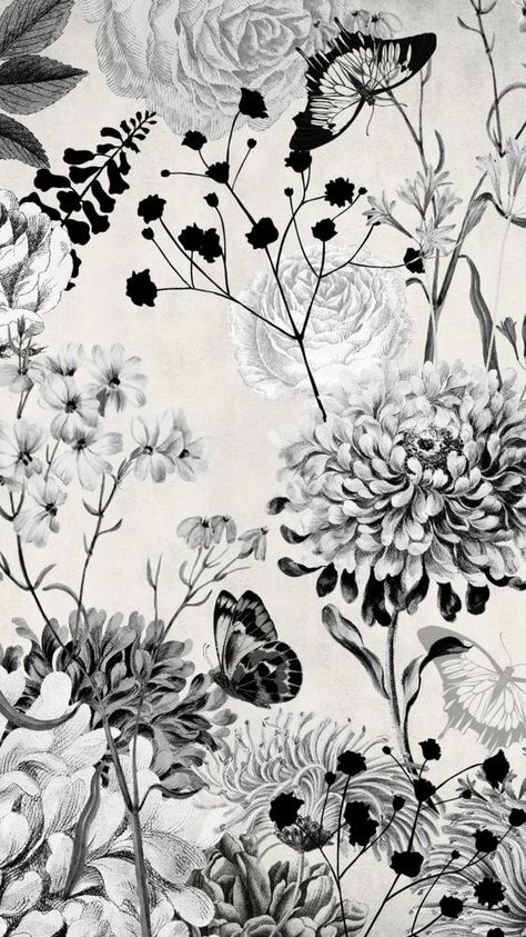 I Phone Wallpaper Black And White, Black White Wallpaper Aesthetic Vintage, Images For Phone Case, Black And White Floral Wallpaper Iphone, Black And White Aesthetic Wallpaper Vintage, Black And White Aesthetic Prints, Flower Wallpaper Black And White, Black And White Flowers Aesthetic, Black White Wallpaper Aesthetic