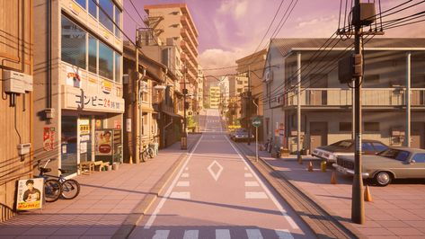 Street Wallpaper, Street Background, Tokyo Streets, Wattpad Background, Anime Places, Anime City, Japan Street, Desktop Wallpaper Art, Cute Desktop Wallpaper