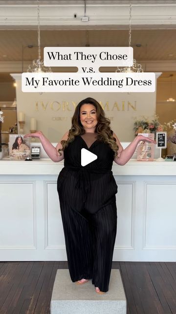 Ivory & Main - The Curvy Godmothers™ on Instagram: "Who knows your style the best?🥂✨

The magic of your wedding dress is seeing the reactions to what you chose 🤩 Everyone has a different idea on what they *think* you will go for and we love seeing how they compare!

Our #1 tip is to follow your heart on what makes YOU feel the best as a bride 💍 not what anyone else says you should wear!
.
.
.
#weddingdress #bridalfashion #curvybride #weddinginspiration #2024bride #saidyestothedress #bridaldressshopping #bridalboutique #sizeinclusive #plussizebride #bodypositive #weddinginspiration #weddingdayready #bridal #bridesofinstagram #plussizebride #weddingdresspick" Wedding Dress Big Bust Body Types Plus Size, Flattering Wedding Dress Body Types, Plus Suze Wedding Dress, Best Wedding Dresses For Curvy Brides, Olivia Bottega Wedding Dress Plus Size, Unique Plus Size Wedding Dresses Veaul, Wedding Dresses Curvy Bride, Pregnant Wedding Dress Plus Size, Curvy Bride Dress