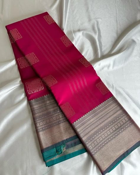 Different Colour Combinations In Sarees, Best Saree Colour Combination, New Silk Saree Collections, New Trend Sarees, Dusky Skin Saree Look, Saree Combination, Saree Color Combinations, Silk Saree Blouse Designs Patterns, Latest Silk Sarees