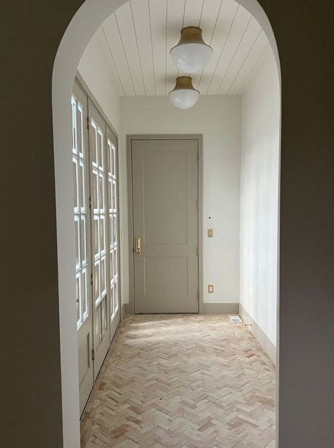 Limestone Entryway, Fun Mudroom, Arched Doorways, Light And Dwell, Saint Andrews, Progress Photos, Mudroom Entryway, Exterior Rendering, Mudroom Design