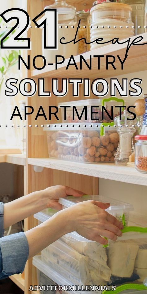 #storagehacks #organizationhacks #storage Diy Pantry For Apartment, Kitchen Organization Ideas No Cabinets, No Pantry Ideas Storage, Food Storage Cabinet Small Spaces, Small Space Food Storage, Storage With No Pantry, Diy Kitchen Storage Shelves Small Spaces, Ideas For Storage In Small Kitchen, Very Small Kitchen Storage Ideas