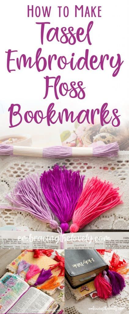 Bible Bookmarks, Tassel Embroidery, Bible Doodles, Bible Journaling For Beginners, Bookmark Crochet, Journaling For Beginners, How To Make Tassels, Bible Bookmark, Tassel Bookmark