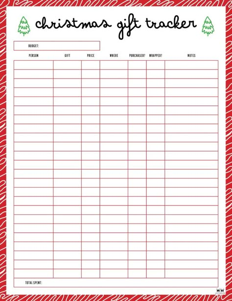 Choose from 20 unique Christmas gift list templates to keep track of all your Christmas gift buying over the holidays. Print from home. 100% FREE! Christmas Gift Budget Printable, Christmas Gift Checklist Printable, Christmas Gift Organizer Printables Free, Christmas Lists Ideas On Paper, Christmas Gift List Template, Gift Tracker Free Printable, Gift Template Printable, Christmas Gift Planner Printable Free, Christmas Gift List Printable Free