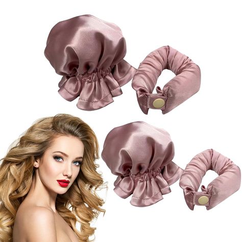 Curlers For Long Hair, Curling Rod Headband, Hair Caps, Hair Curlers Rollers, Heatless Hair, Heatless Hair Curlers, Overnight Hairstyles, No Heat Hairstyles, Hair Curling