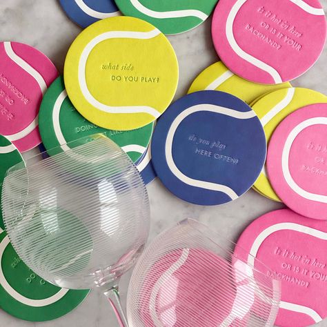 Pick Up Line, Tennis Party, Tennis Event, Play Tennis, Pick Up Lines, Party Packs, Party Planner, San Valentino, Letterpress