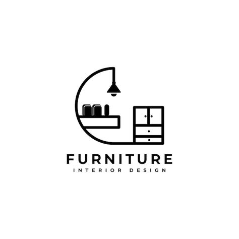 Furniture Shop Logo, Luxury Logo Design Inspiration, Furniture Company Logo, Interior Design Logo Inspiration, Factory Logo, Furniture Logo, Luxury Logo Design, Minimalist Furniture, Furniture Factory