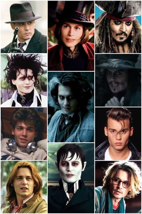 Jonny Depp Costumes, Johnny Depp Characters Costumes, Johnny Deep Costumes, Johnny Depp Movies Characters, Johnny Depp Halloween Costumes, Jonny Depp Tattoos, Johnny Depp 2019, Johnny Depp Costumes, Johnny Depp Collage