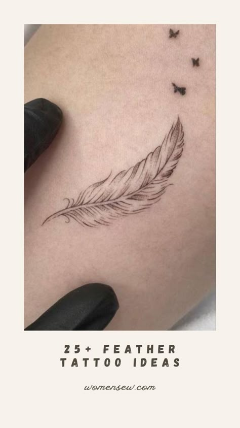 Single Needle Feather Tattoo, Pretty Feather Tattoo, Light Feather Tattoo, Single Feather Tattoo, Quill Tattoos For Women, Soft Feather Tattoo, Small Feather Tattoo Design, Dainty Feather Tattoos For Women, Tattoo Feathers For Women