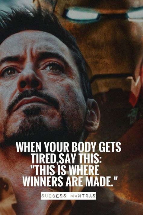 Rdj Quotes, Green Motivation, Robert Downey Jr Quotes, Iron Man Quotes, Pure Thoughts, Motivation Men, Quotes About Attitude, Hard Motivation, Tony Stark Quotes