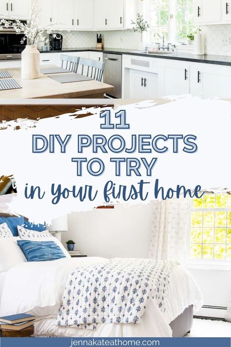 New Age Home Decor, Simple House Projects, Easy Cheap House Updates, Quick Home Updates, Simple House Decorating Ideas, Small House Upgrades Diy, Easy Diy Home Renovations, Small Home Projects Easy Diy, Diy Home Design Ideas