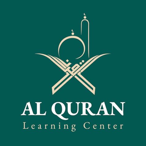 Quran Logo Design, Quran Logo, Quran Background, Quran Tajweed, Canva Course, Islamic Logo, Social Media Images Design, Quran Learning, Background Islamic