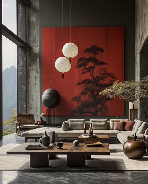 Chinese Interior Design, Asian Interior Design, Zen Interiors, Bohemian Decoration, Chinese Home, Chinese Interior, Japandi Living, Asian Interior, Japanese Interior Design