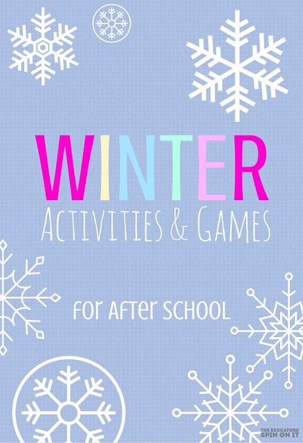 Ideas for January Activities, Crafts and Games for School Ages for After School Fun with Parents School Club Activities, After School Club Activities, After School Schedule, Games For School, Afterschool Program, Winter Classroom Activities, Groundhogs Day, January Ideas, January Activities