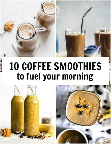 Espresso Smoothie Healthy, Healthy Coffee Smoothie Recipes, Coffee Smoothie Healthy, Coffee Breakfast Smoothie, Blend Jet, Smoothie Combinations, Coffee Smoothie Recipes, Apricot Smoothie, Almond Smoothie