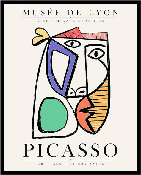 Amazon.com: Poster Master Vintage Picasso Poster - Retro Face Print - Line Drawing Art - Abstract Art - Gift for Men & Women - Minimal Wall Decor for Bedroom, Living Room, Office or Dorm - 8x10 UNFRAMED Wall Art: Posters & Prints Picasso Poster, Picasso Drawing, Minimal Wall Decor, Matisse Cutouts, Line Drawing Art, Minimal Line Art, Graphic Shirt Design, Minimal Painting, Jellyfish Art