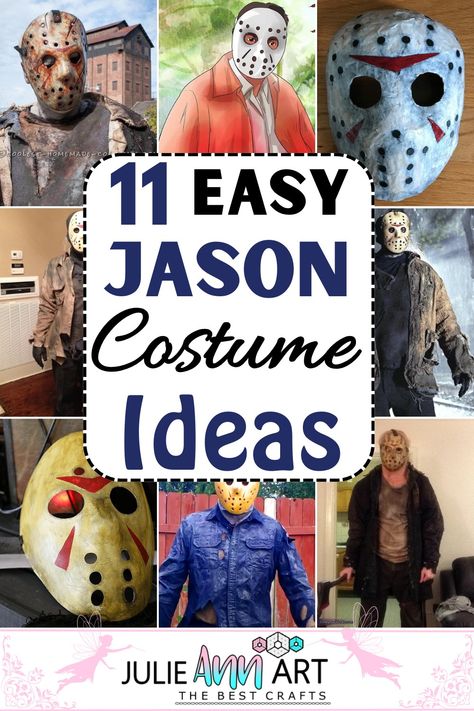 These DIY Jason costume ideas showoff your creativity and thrilling options for your next Halloween gathering. Don’t miss the chance to scare the wits out of your friends, embodying one of the most iconic horror characters with your homemade costume! Diy Horror Costumes, Diy Jason Voorhees Costume, Jason Costume Women Diy, Jason Diy Costume, Jason Kids Costume, Diy Jason Costume Women, Diy Jason Costume, Easy Horror Costumes, Jason Friday The 13th Costume