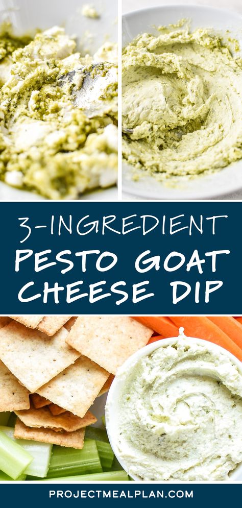 Goat Cheese Dip Recipes, Pesto Goat Cheese, Pesto Appetizers, Veggie Sticks, Goat Cheese Dip, Goat Cheese Appetizer, Pesto Dip, Goat Cheese Pizza, Pesto Cheese