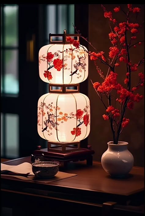 Chinese Aesthetic Room, Crockery Design, Ancient Chinese Architecture, Chinese Aesthetic, Japanese Lanterns, Asian Homes, Japanese Decor, Diy Lanterns, Asian Inspiration