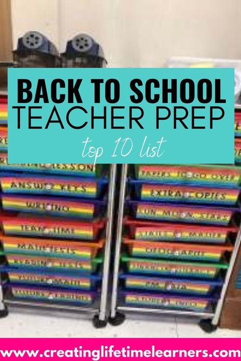 Teacher Planning Organization, Back To School Teacher Checklist, Teacher To Do List Before School Starts, Teacher Back To School Checklist, 1st Year Teacher Checklist, Teacher Checklist Before School Starts, Back To School Checklist For Teachers, Teacher Supplies List, Back To School Prep