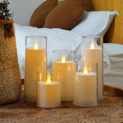 Flameless taper candles