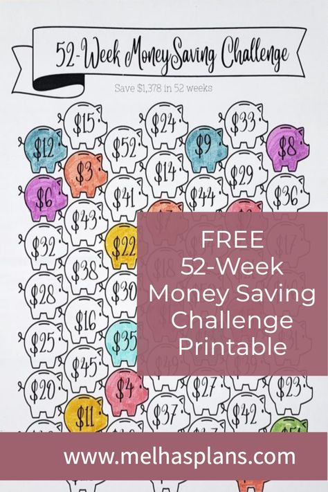 52 Week Money Saving Challenge 5000, Printable 52 Week Money Saving Challenge Charts, 52 Saving Challenge, Saving Planner Printables, Random Savings Challenge, 2024 Money Challenge, Money Saving Chart Printables, Small Amount Saving Challenge, 52 Envelope Savings Challenge