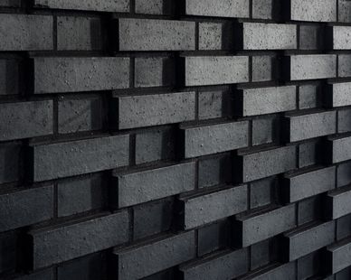 Adu Building, Black Brick House, Concrete Block Walls, Austin Hotels, Brick Detail, House Outer Design, Brick Decor, Clay Products, Concrete Architecture