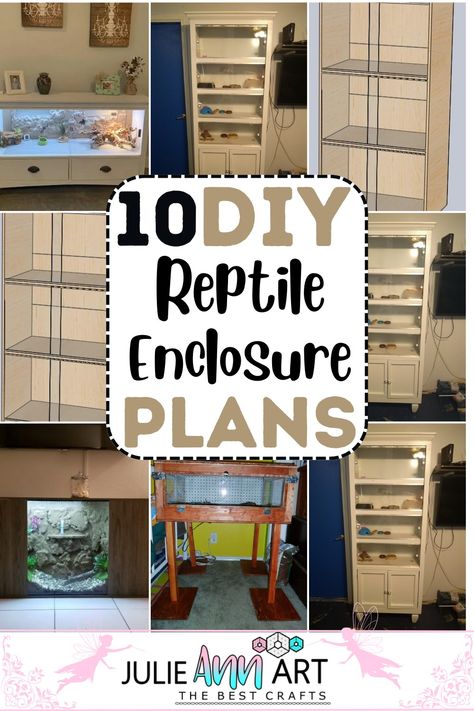 Diy Reptile Cage, How To Make A Reptile Enclosure, Outdoor Snake Enclosure, Reptile Terrarium Ideas Diy, Built In Reptile Enclosure, Reptile Enclosure Decor, Diy Gecko Tank, Reptile Diy, Diy Snake Terrarium