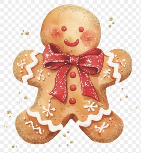 Christmas Design Aesthetic, Christmas Decorations Illustration, Ginger Bread Illustration, Gingerbread Man Aesthetic, Christmas Elements Illustration, Gingerbread Man Illustration, Gingerbread Illustration, Gingerbread Aesthetic, Gingerbread Man Drawing