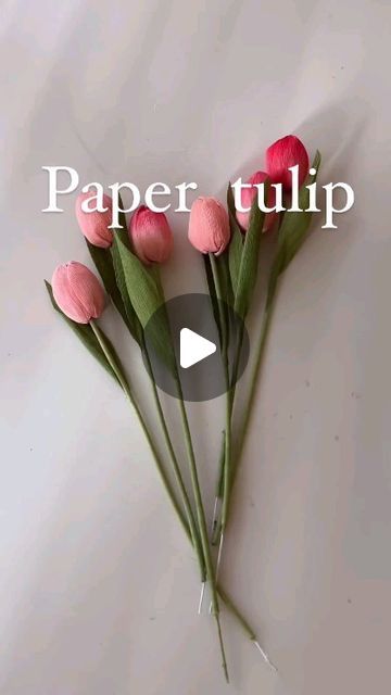 Paper Bouquet Diy, Beautiful Tulips, Paper Flower Decor, Paper Bouquet, How To Make Paper Flowers, Handmade Flowers Paper, Crepe Paper Flowers, Card Making Crafts, Paper Flower Bouquet