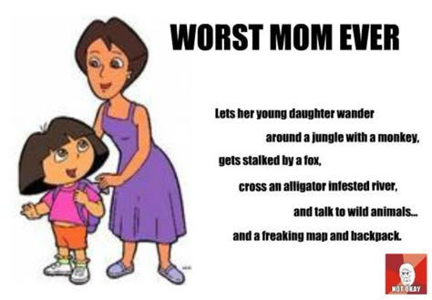 Cheap Thrill Friday: worst mom EVER!  | Square Peg in a Round Hole Youtube Banner Aesthetic 1024 X 576 Anime, Cartoon Logic, Dora The Explorer, Funny Dude, Some Funny Jokes, Really Funny Joke, Hysterically Funny, Jokes Quotes, Quick Jokes