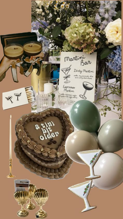 29 Birthday Themes For Her, 25th Birthday Ideas For Her, Birthday Martini, Martini Party, 30th Bday Party, 30th Birthday Themes, 32 Birthday, Birthday Ideas For Her, Birthday Dinner Party