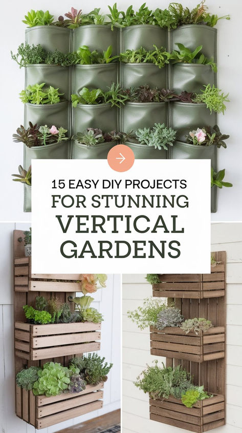 Love gardening but short on space? Check out these 15 genius vertical gardening DIY ideas. Perfect for patios, balconies, or small yards! 🪴 #VerticalGarden #DIYInspiration #HomeGarden Vertical Gardening Diy, Vertical Vegetable Garden Design, Vertical Vegetable Gardens, Climbing Trellis, Wall Mounted Planters, Vertical Vegetable Garden, Small Yards, Small Balcony Garden, Black Planters