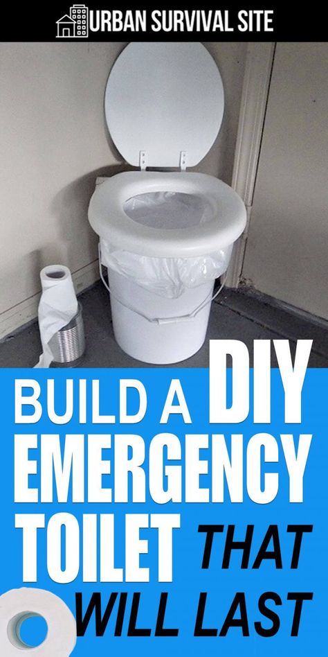 Astuces Camping-car, Emergency Toilet, Emergency Prepardness, Camping Toilet, Survival Hacks, Survival Ideas, Emergency Preparedness Kit, Diy Toilet, Emergency Preparation