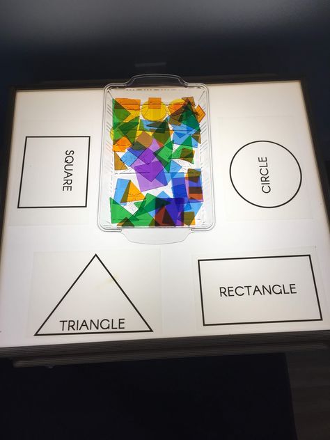 Table Activity For Preschool, Light Table Activities Preschool Reggio Emilia, All About Me Light Table Activities, Prek Light Table Activities, Reggio Shape Provocations, Reggio Emilia Light Table, Kindergarten Light Table, Light Panel Activities, Light Table Kindergarten Ideas