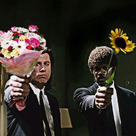 John Travolta & Samuel L. Jackson; Pulp Fiction Funny Happy Birthday Meme, Funny Birthday Meme, Happy Birthday Meme, Funny Happy Birthday, Happy Birthday Fun, Movies And Series, Birthday Meme, John Travolta, Funny Bunnies