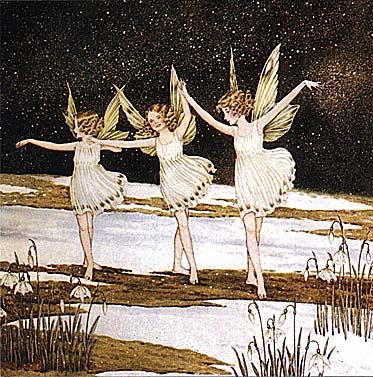 Ida Rentoul Outhwaite 1888-1960 Flower Faeries, Vintage Faerie, Ida Rentoul Outhwaite, Fairy Illustration, Snow Fairy, Fairies Elves, Vintage Fairies, Fairy Magic, Flower Fairies