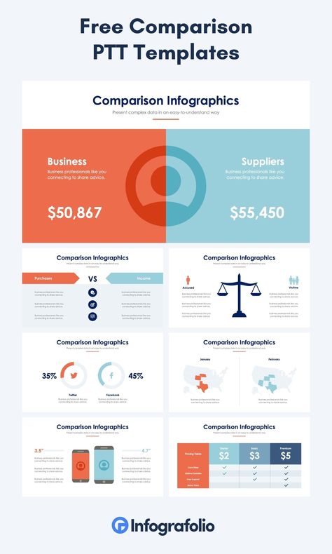 Free Comparison PowerPoint Templates | Powerpoint slide designs, Powerpoint design templates, Infographic powerpoint Comparison Slide Powerpoint, Compare And Contrast Infographic, Comparison Powerpoint Slides, Comparison Infographic Design Ideas, Comparison Table Design Layout, Compare Infographic Design, Pros And Cons Infographic, Comparison Design Layout, Comparative Infographic