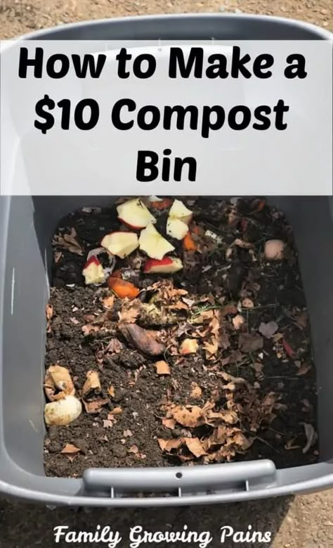 How to Make a $10 DIY Compost Bin for Your Garden » Homesteading Where You Are Compost Diy, Compost Bin Diy, Compost Bucket, Diy Compost, Yucca Plant, Composting At Home, نباتات منزلية, Garden Compost, Wedding Arches