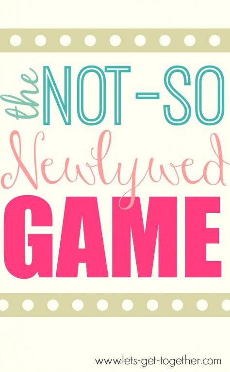 The Not-So Newlywed Game from Let's Get Together - #familyreunion #groupgame or as a #youthactivity with older couples in the ward or the Bishopric with a dating QA panel after. Newlywed Game Questions, Anniversary Party Games, Couples Game Night, Anniversary Games, Geek House, Games For Couples, Newlywed Game, Marriage Retreats, 50th Wedding Anniversary Party