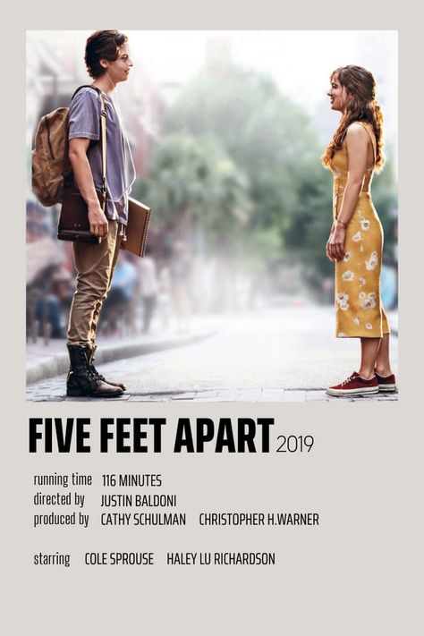 Five_feet_apart Five Feet Apart Poster, Poster Polaroid, Five Feet Apart, Romance Movie Poster, Romcom Movies, Celebrity Fashion Fails, Movies To Watch Teenagers, Most Paused Movie Scenes, Iconic Movie Posters