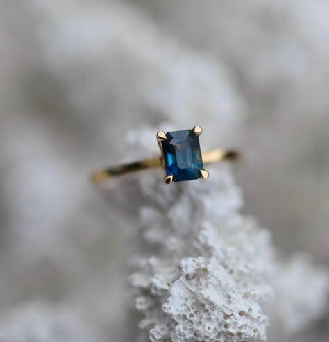 Sapphire Engagement Ring Best Gift Blue Promise Ring - Etsy Canada Rectangle Sapphire Engagement Ring, Dark Blue Sapphire Ring, Sapphire Engagement Ring Gold Band, Blue Sapphire Gold Ring, Simple Sapphire Engagement Ring, Square Sapphire Ring, Solitaire Sapphire Ring, Blue Moissanite Engagement Ring, Saphire Engament Ring Gold Band