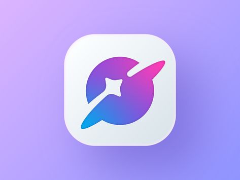 Star around Planet icon by Bogdan Kolchanov on Dribbble App Logo Design Inspiration, Universe Logo, App Development Design, Launcher Icon, Data Logo, Icon Images, Planet Icon, Planet Logo, Space Icons