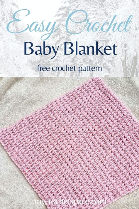 Double Crochet Baby Blanket, Crochet Baby Blanket Tutorial, Modern Haken, Baby Blanket Tutorial, Crochet Blanket Stitch Pattern, Crochet Baby Blanket Beginner, Baby Afghan Crochet Patterns, Crochet Baby Blanket Free Pattern, Easy Crochet Baby Blanket