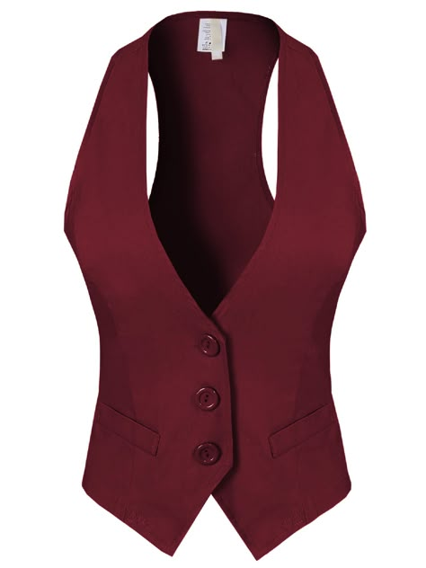 Free 2-day shipping. Buy Made by Olivia Women's Dressy Casual Versatile Racerback Vest Tuxedo Suit Waistcoat Burgundy 1XL at Walmart.com Waistcoat Design, Vest Tuxedo, Vest Outfits For Women, Waistcoat Woman, Suit Waistcoat, Woman Suit Fashion, Tuxedo Suit, Work Wear Women, Vest Outfits